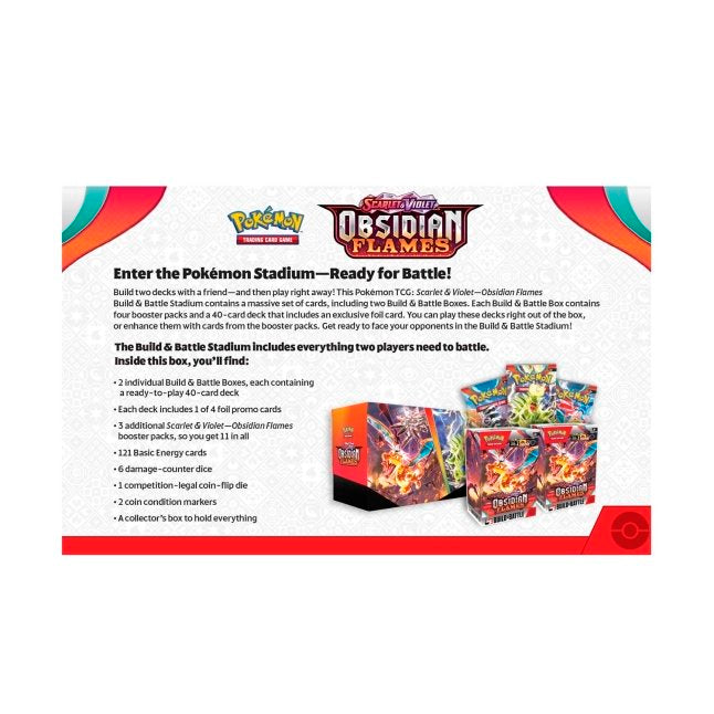 Pokemon TCG: Scarlet & Violet - Obsidian Flames Build & Battle Stadium
