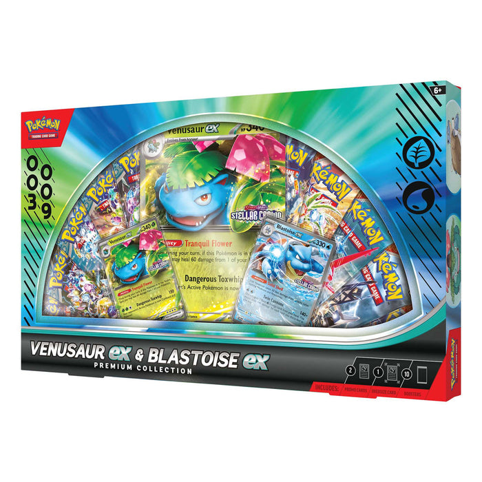 Pokemon TCG: Venusaur Ex & Blastoise Ex Premium Collection Box
