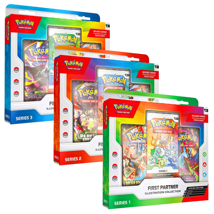 Pokemon TCG: First Partner Illustration Collection Series 1 & 2 & 3