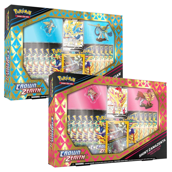 Pokemon TCG: Crown Zenith Crown Zenith Premium Figure Shiny Zacian/Zamazenta Collection